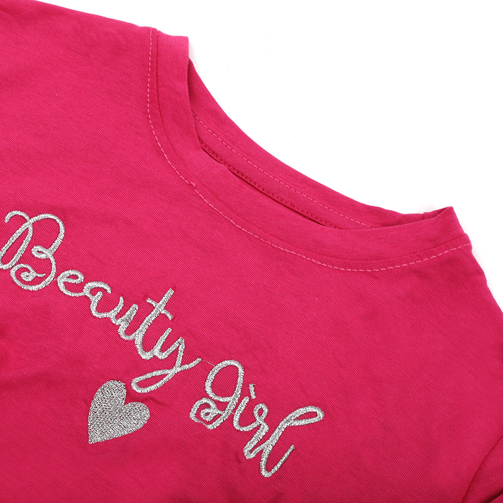 Girls Knitted Top - Pink, Girls Tops, Chase Value, Chase Value