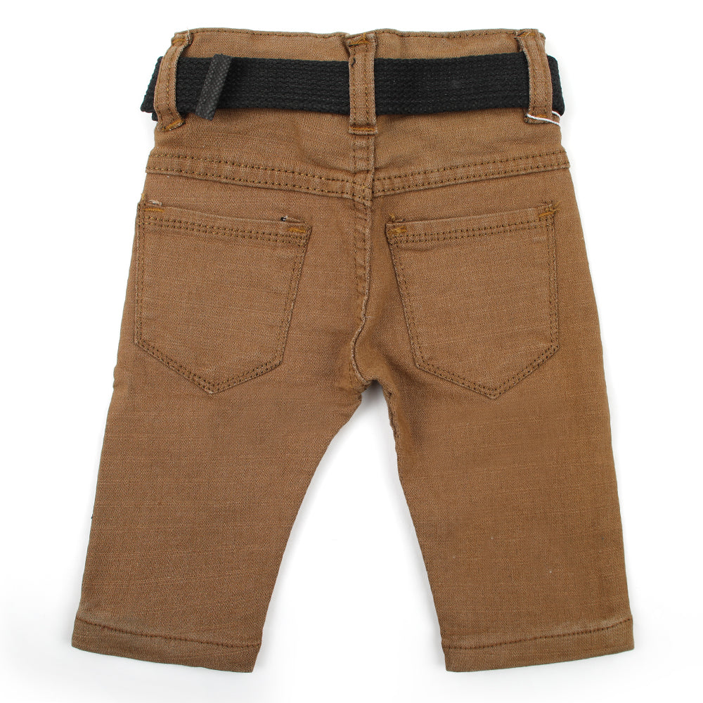 Newborn Boys Denim Pant - Brown, Newborn Boys Shorts & Pants, Chase Value, Chase Value