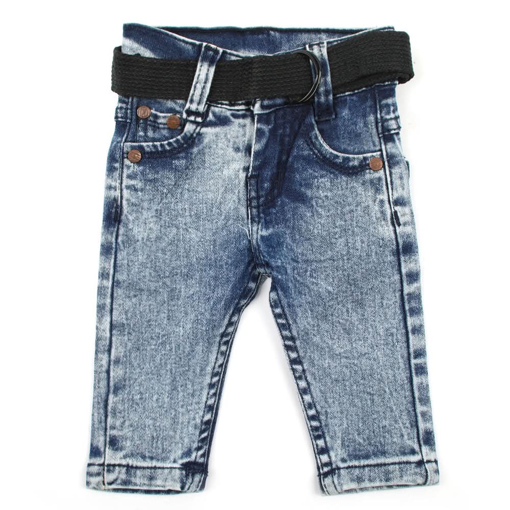 Newborn Boys Denim Pant - Mid Blue, Newborn Boys Shorts & Pants, Chase Value, Chase Value