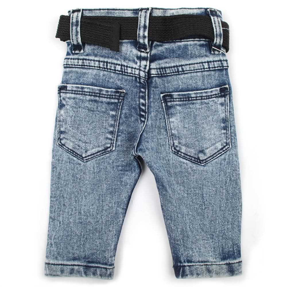 Newborn Boys Denim Pant - Mid Blue, Newborn Boys Shorts & Pants, Chase Value, Chase Value