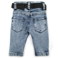 Newborn Boys Denim Pant - Mid Blue