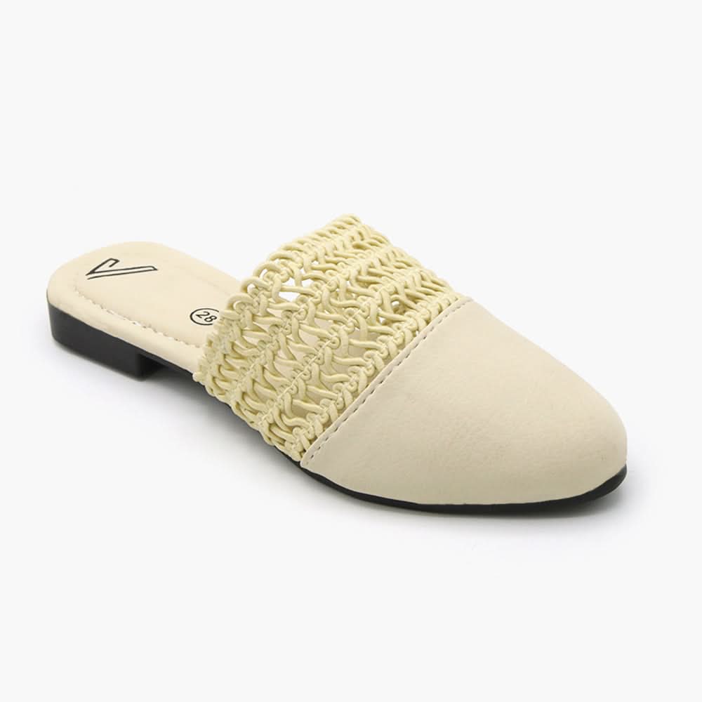 Girls Banto Slipper - Fawn, Girls Slippers, Chase Value, Chase Value