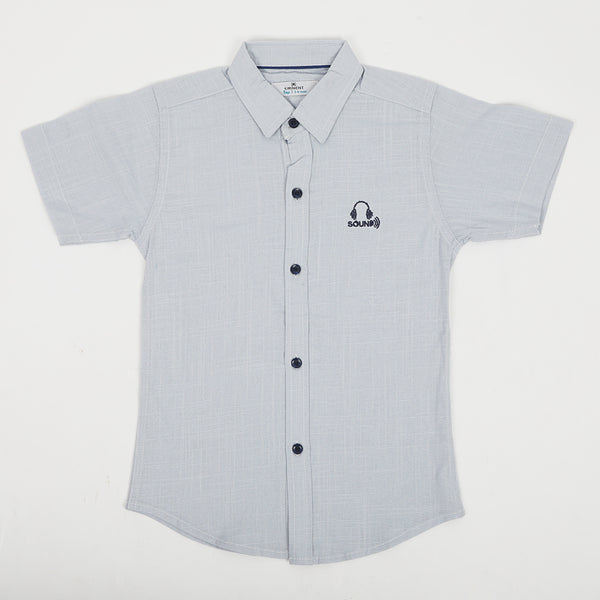 Eminent Boys Casual Half Sleeves Shirt - Ice Blue