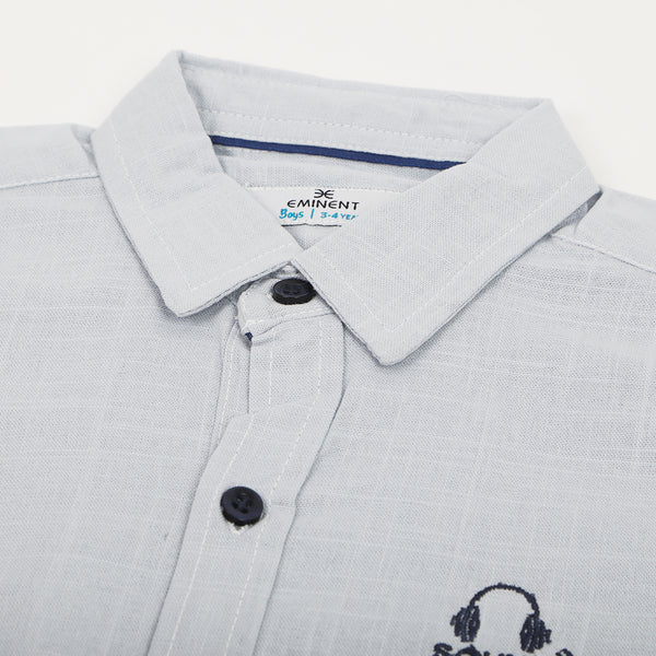 Eminent Boys Casual Half Sleeves Shirt - Ice Blue