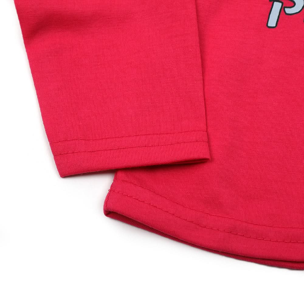 Newborn Girls Full Sleeves T-Shirt - Pink, Newborn Girls T-Shirts, Chase Value, Chase Value