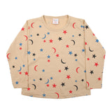 Girls Full Sleeves T-Shirt - Light Brown, Girls T-Shirts, Chase Value, Chase Value