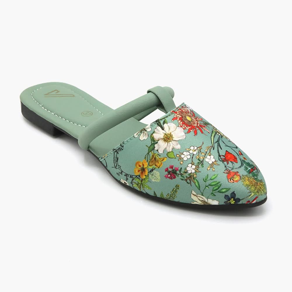 Women's Banto Slipper - Green, Women Slippers, Chase Value, Chase Value