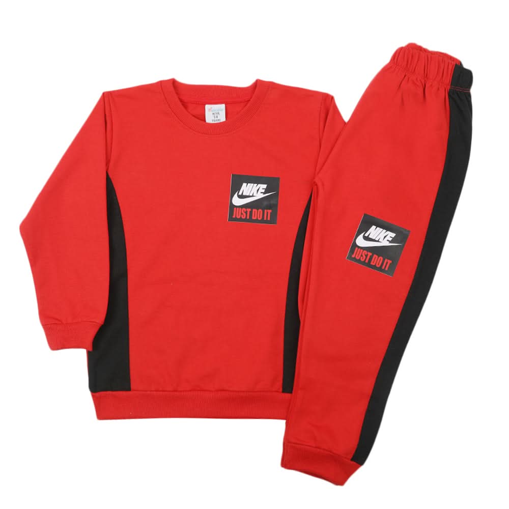 Boys Full Sleeves Pajama Suit - Red, Boys Sets & Suits, Chase Value, Chase Value