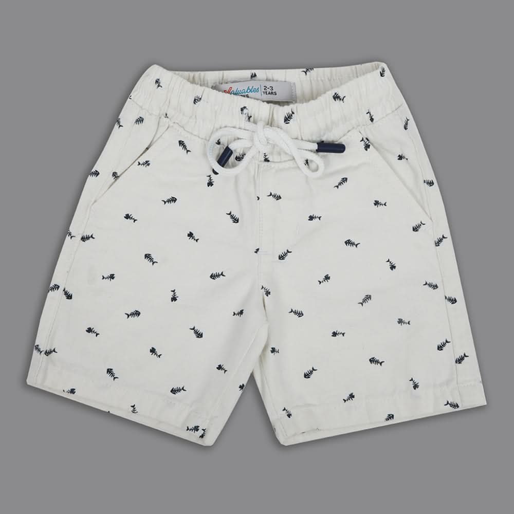Boys Cotton Short - White, Boys Shorts, Chase Value, Chase Value