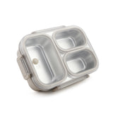 Lunch Box Stainless Steel – Three Compartments, Tiffin Boxes & Bottles, Chase Value, Chase Value