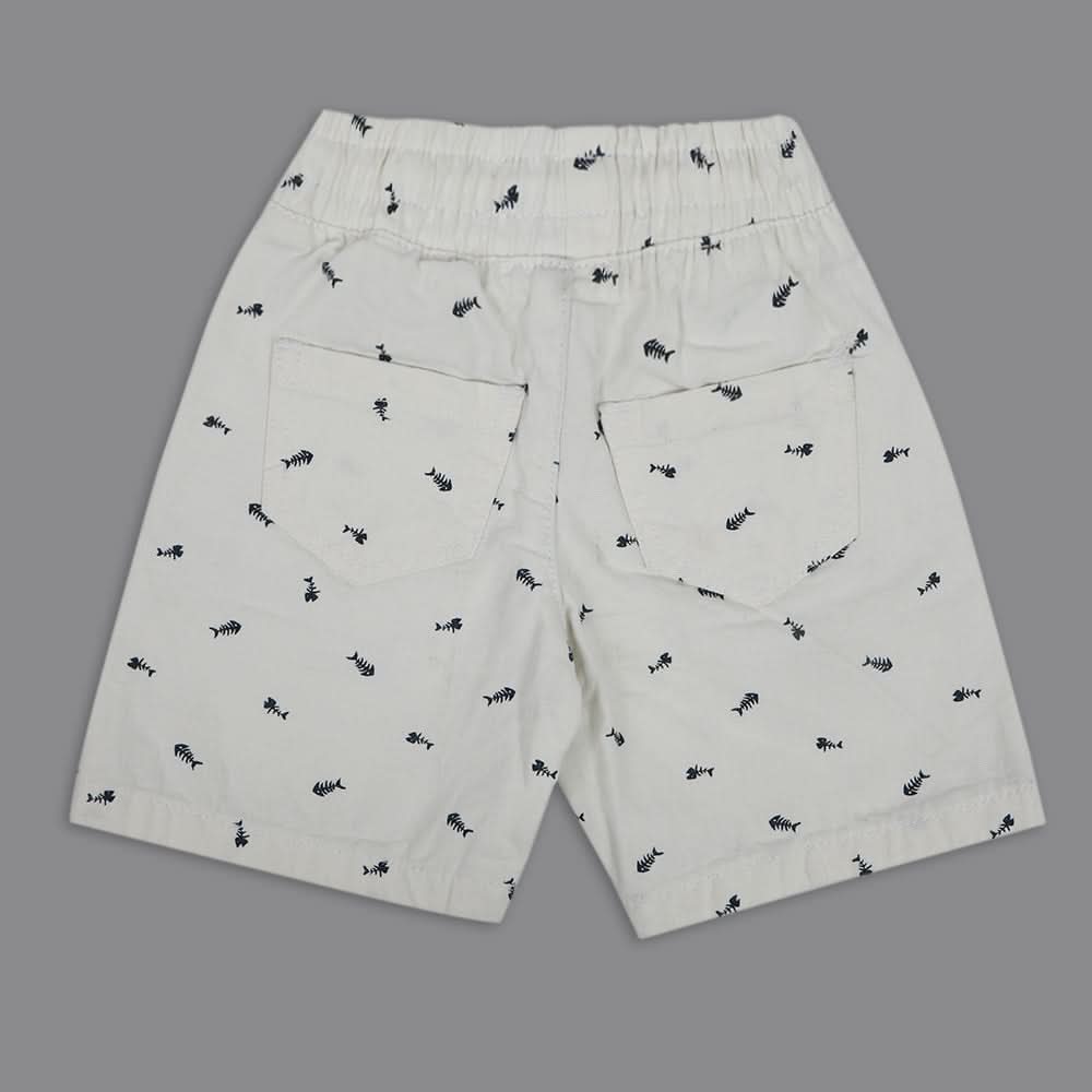 Boys Cotton Short - White, Boys Shorts, Chase Value, Chase Value
