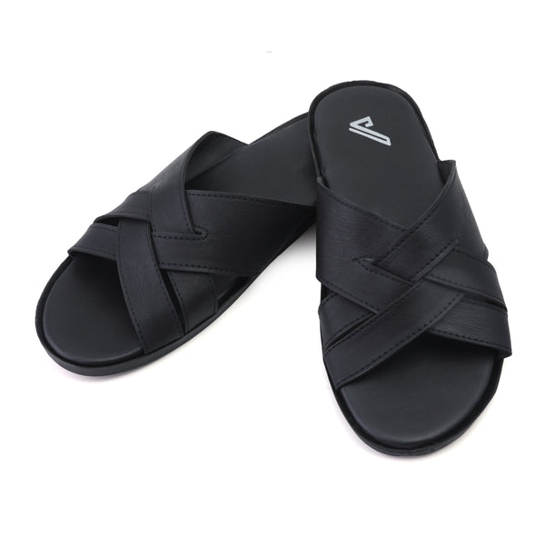 Valuable Men's Slipper - Black