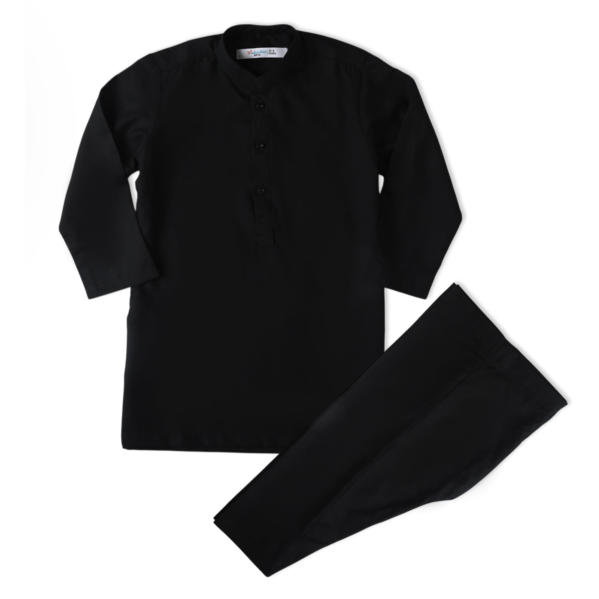 Valuable Boy Plain Shalwar Suit - Black, Boys Shalwar Kameez, Chase Value, Chase Value