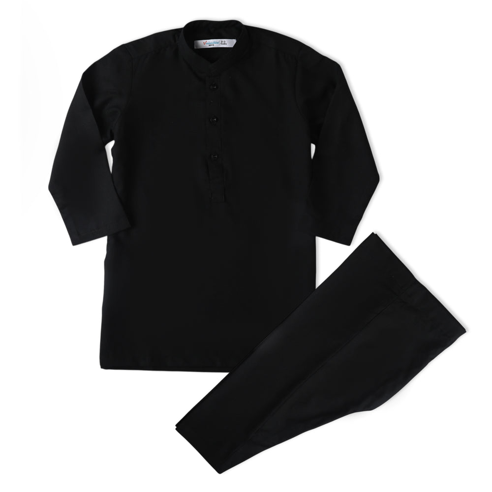 Valuable Boy Plain Shalwar Suit - Black, Boys Shalwar Kameez, Chase Value, Chase Value