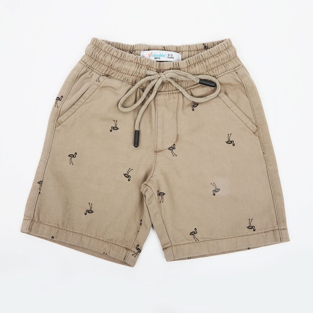 Boys Cotton Short - Beige, Boys Shorts, Chase Value, Chase Value