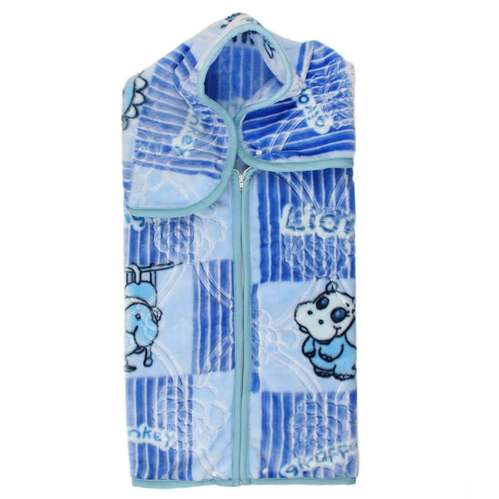 Baby Zipper Blanket - Blue, Kids Blanket, Chase Value, Chase Value