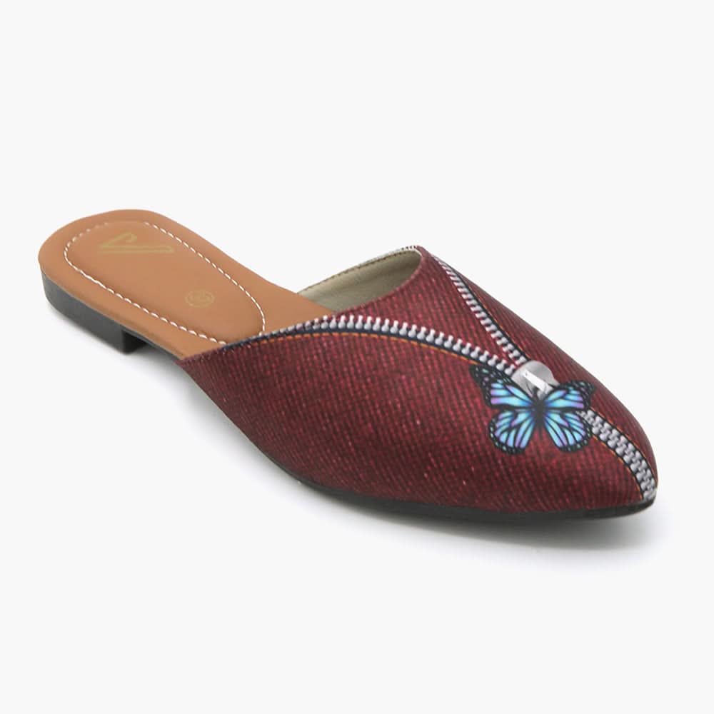 Women's Banto Slipper - Maroon, Women Slippers, Chase Value, Chase Value