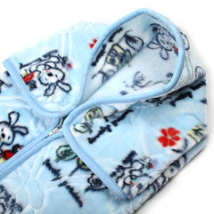 Baby Zipper Blanket - Light Blue