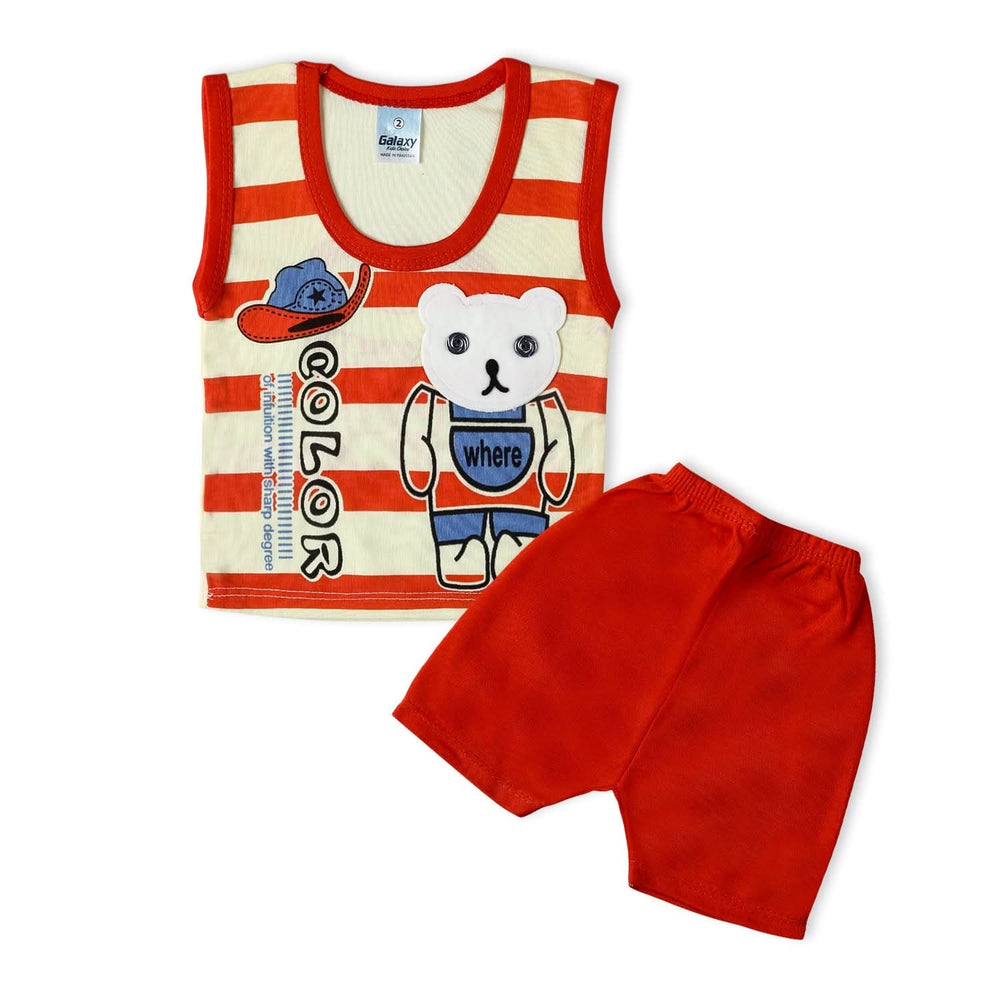 Newborn Boys Sando Suits - Orange, Newborn Boys Sets & Suits, Chase Value, Chase Value