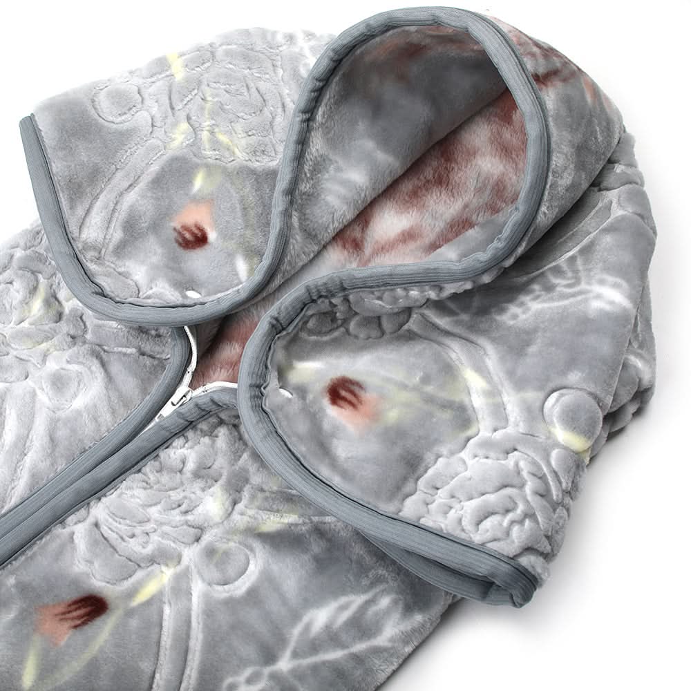 Baby Zipper Blanket - Grey, Kids Blanket, Chase Value, Chase Value