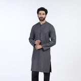Men's Slim Fit Kurta - Grey, Men's Kurtas, Chase Value, Chase Value