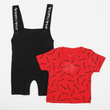 Eminent Newborn Boys Half Sleeves Romper - Black, Newborn Boys Rompers, Eminent, Chase Value