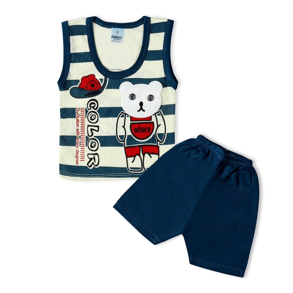 Newborn Boys Sando Suits - Navy Blue, Newborn Boys Sets & Suits, Chase Value, Chase Value