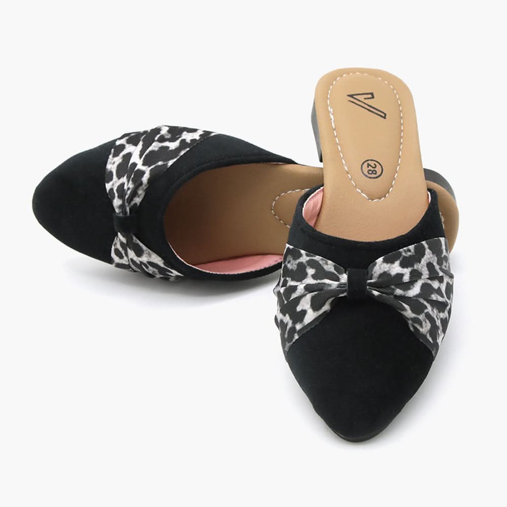Girls Banto Slipper - Black, Girls Slippers, Chase Value, Chase Value