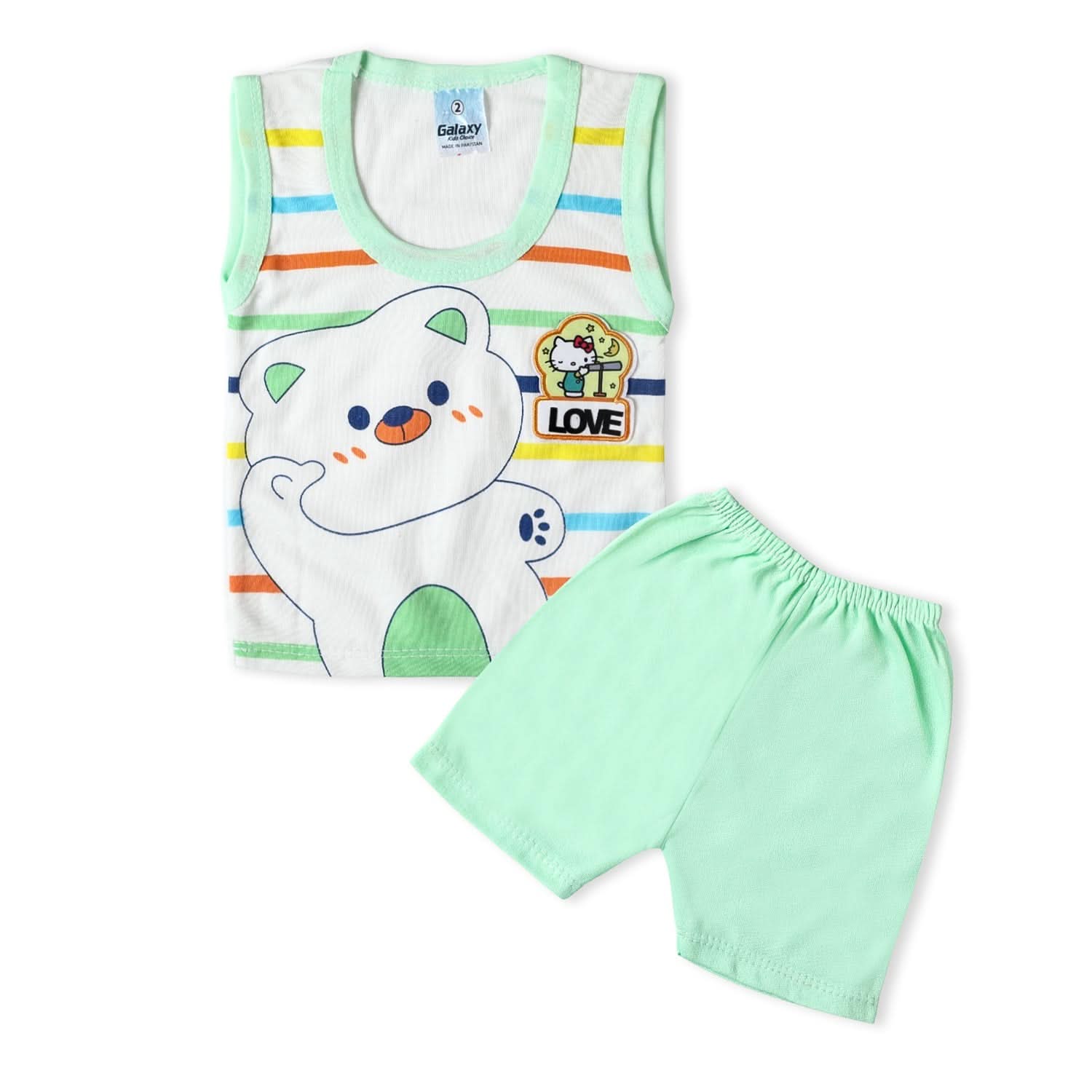 Newborn Boys Sando Suits - Light Green, Newborn Boys Sets & Suits, Chase Value, Chase Value