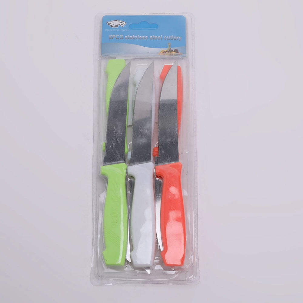 Knife Set Pack Of 6, Knives & Cutting Board, Chase Value, Chase Value