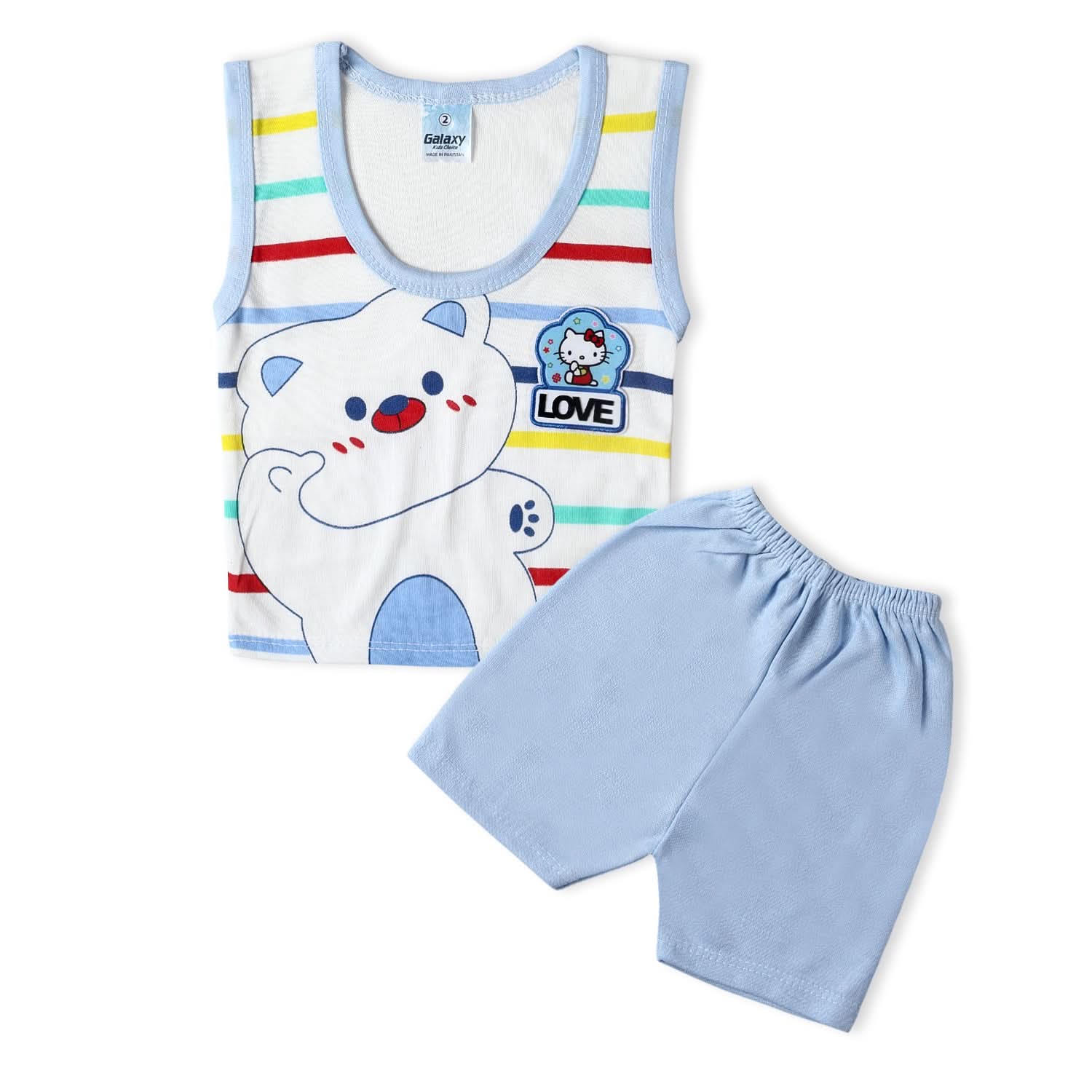 Newborn Boys Sando Suits - Light Blue, Newborn Boys Sets & Suits, Chase Value, Chase Value