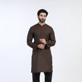 Men's Slim Fit Kurta - Brown, Men's Kurtas, Chase Value, Chase Value