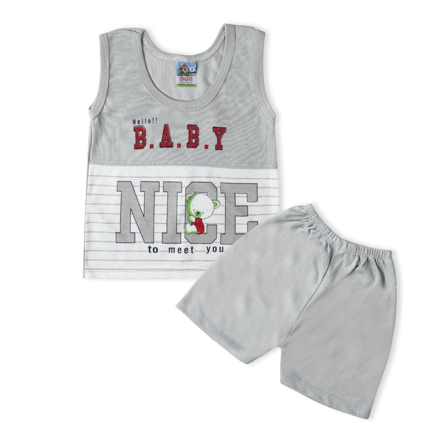 Newborn Boys Sando Suits - Grey, Newborn Boys Sets & Suits, Chase Value, Chase Value