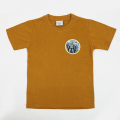 Boys Half Sleeves T-Shirt - Mustard