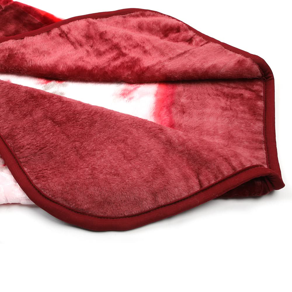 Royal Crown Embossed Baby Blanket - Maroon, Kids Blanket, Chase Value, Chase Value