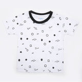 Boys Printed Half Sleeves T-Shirt - White, Boys T-Shirts, Chase Value, Chase Value