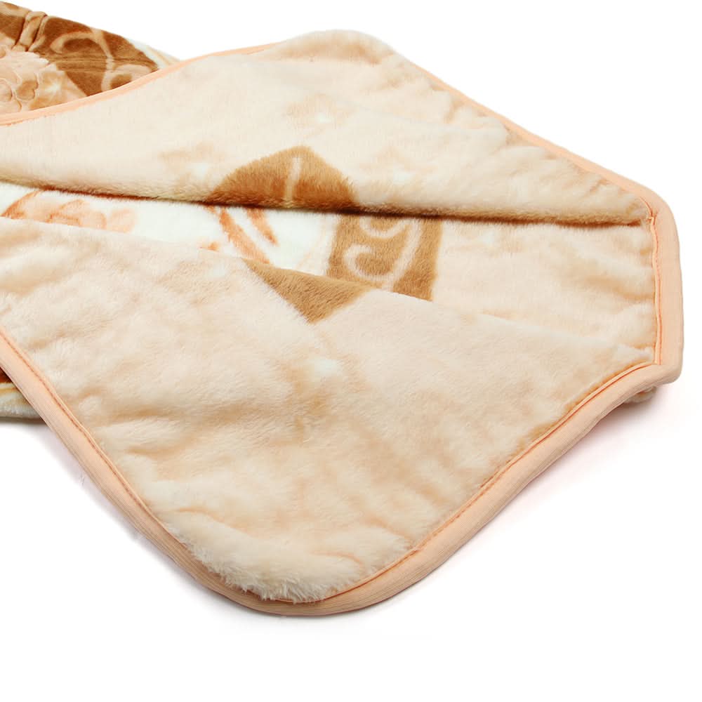 Royal Crown Embossed Baby Blanket - Fawn, Kids Blanket, Chase Value, Chase Value