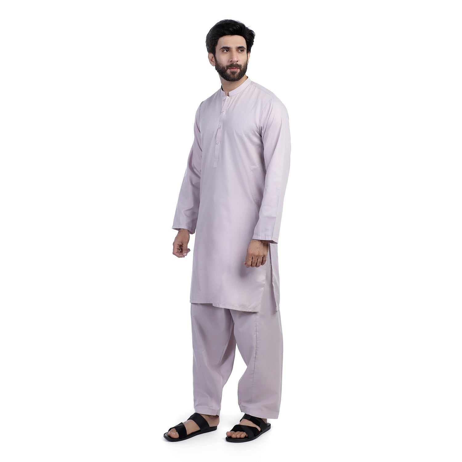Men's Slim Fit Kurta Shalwar - Fawn, Men's Shalwar Kameez, Chase Value, Chase Value