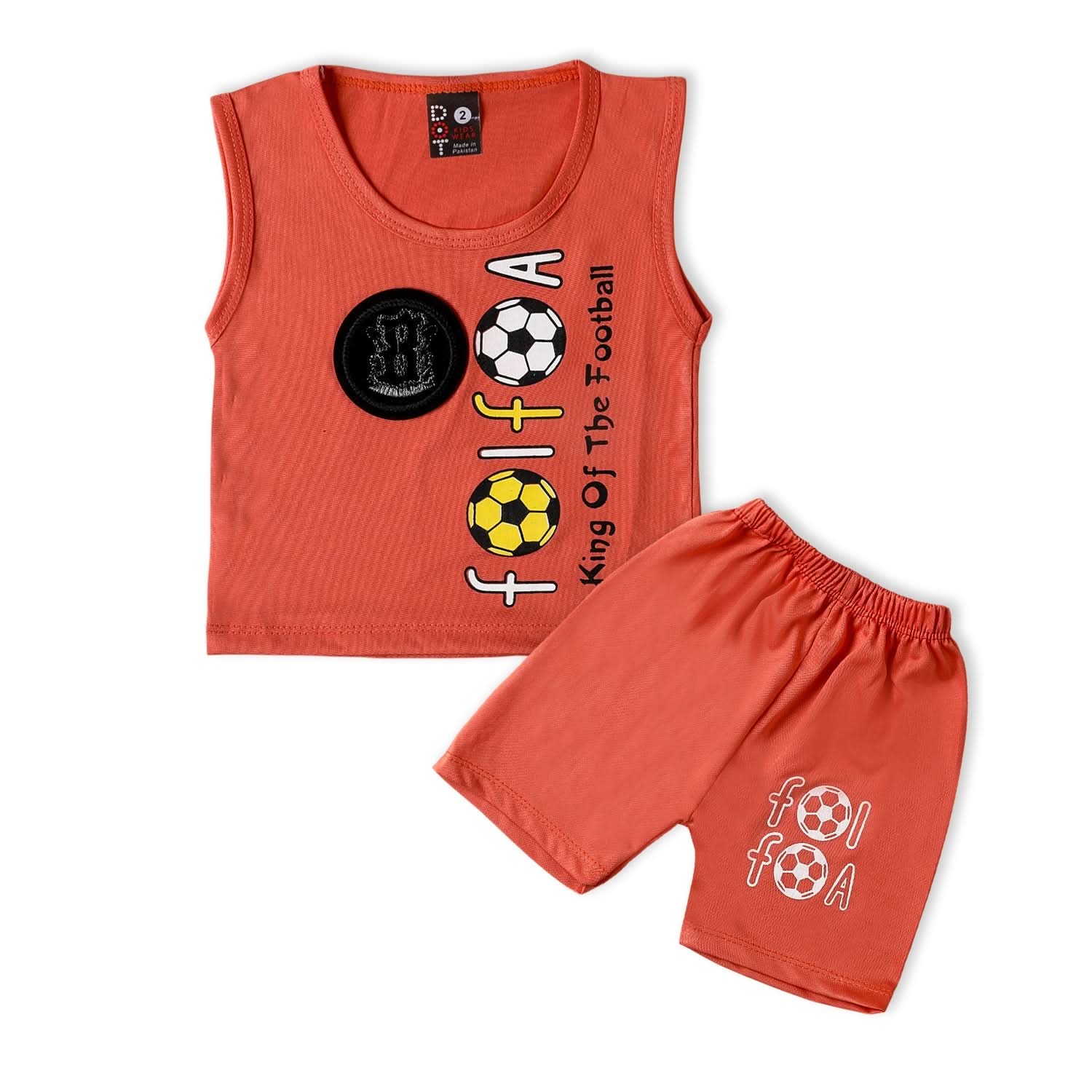 Newborn Boys Sando Suits - Orange, Newborn Boys Sets & Suits, Chase Value, Chase Value