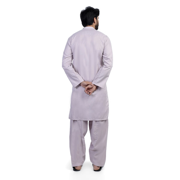 Men's Slim Fit Kurta Shalwar - Fawn