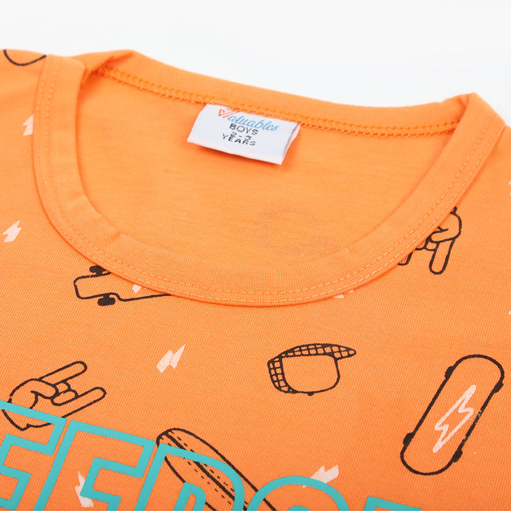 Boys Sando T-Shirt - Orange, Boys Sando, Chase Value, Chase Value