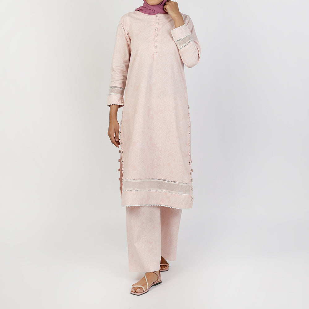 Women's 2PCS Shalwar Suit - Pink, Women Shalwar Suits, Chase Value, Chase Value