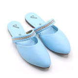 Valuable Women's Backless Pump - Cyan, Women Backless Pumps, Chase Value, Chase Value