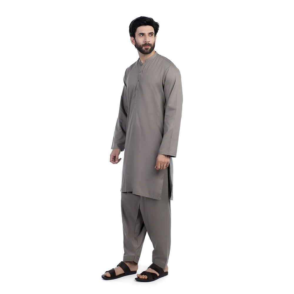 Men's Slim Fit Kurta Shalwar - Dark Olive, Men's Shalwar Kameez, Chase Value, Chase Value