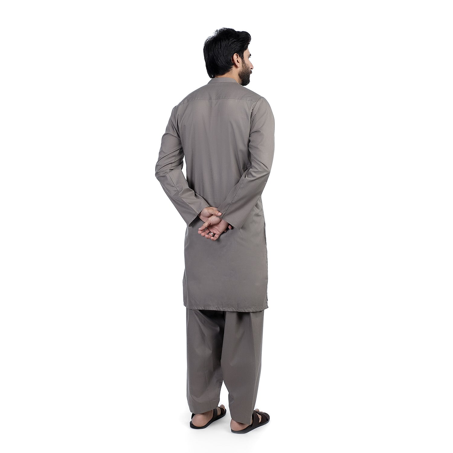 Men's Slim Fit Kurta Shalwar - Dark Olive, Men's Shalwar Kameez, Chase Value, Chase Value