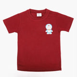 Boys Half Sleeves T-Shirt - Maroon, Boys T-Shirts, Chase Value, Chase Value