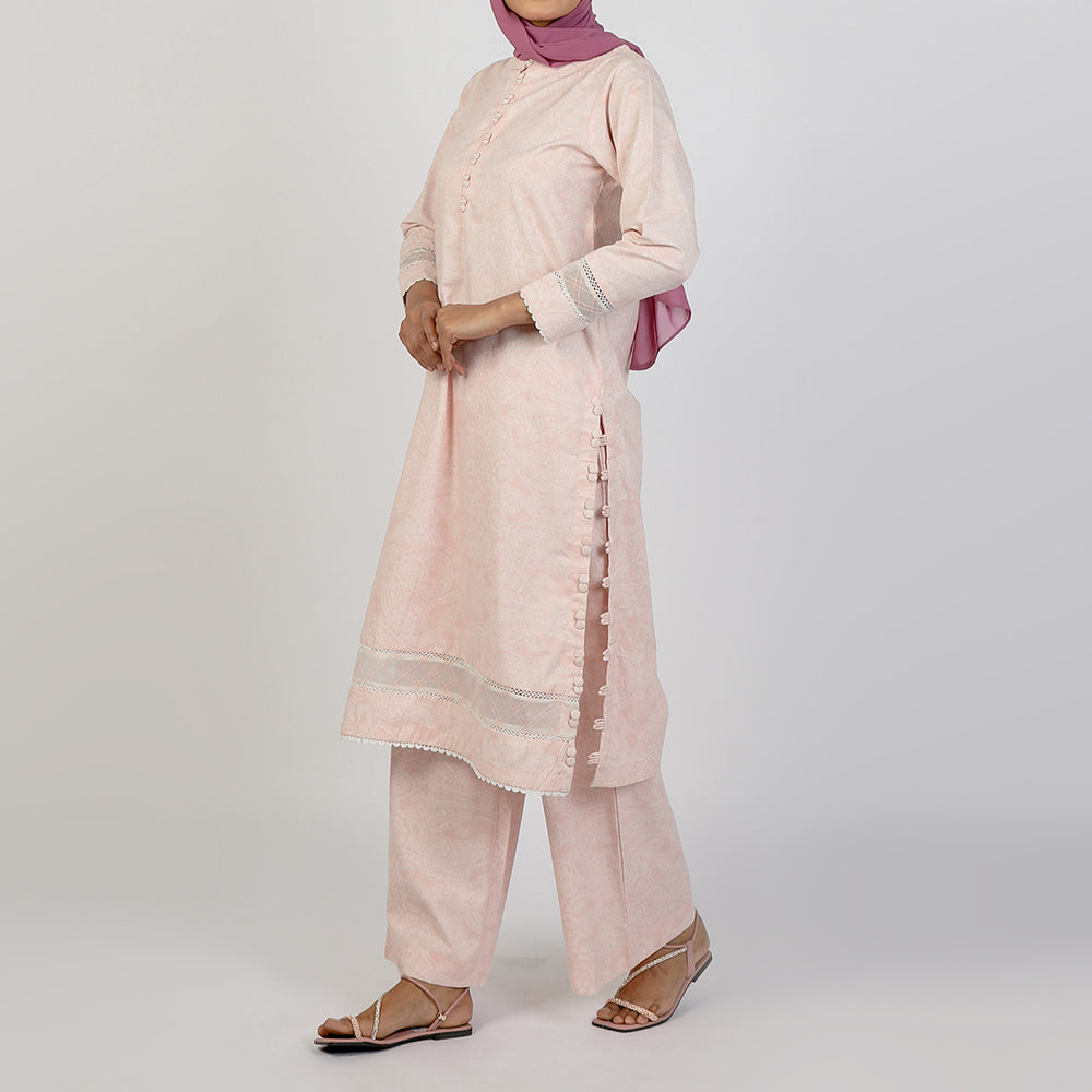 Women's 2PCS Shalwar Suit - Pink, Women Shalwar Suits, Chase Value, Chase Value
