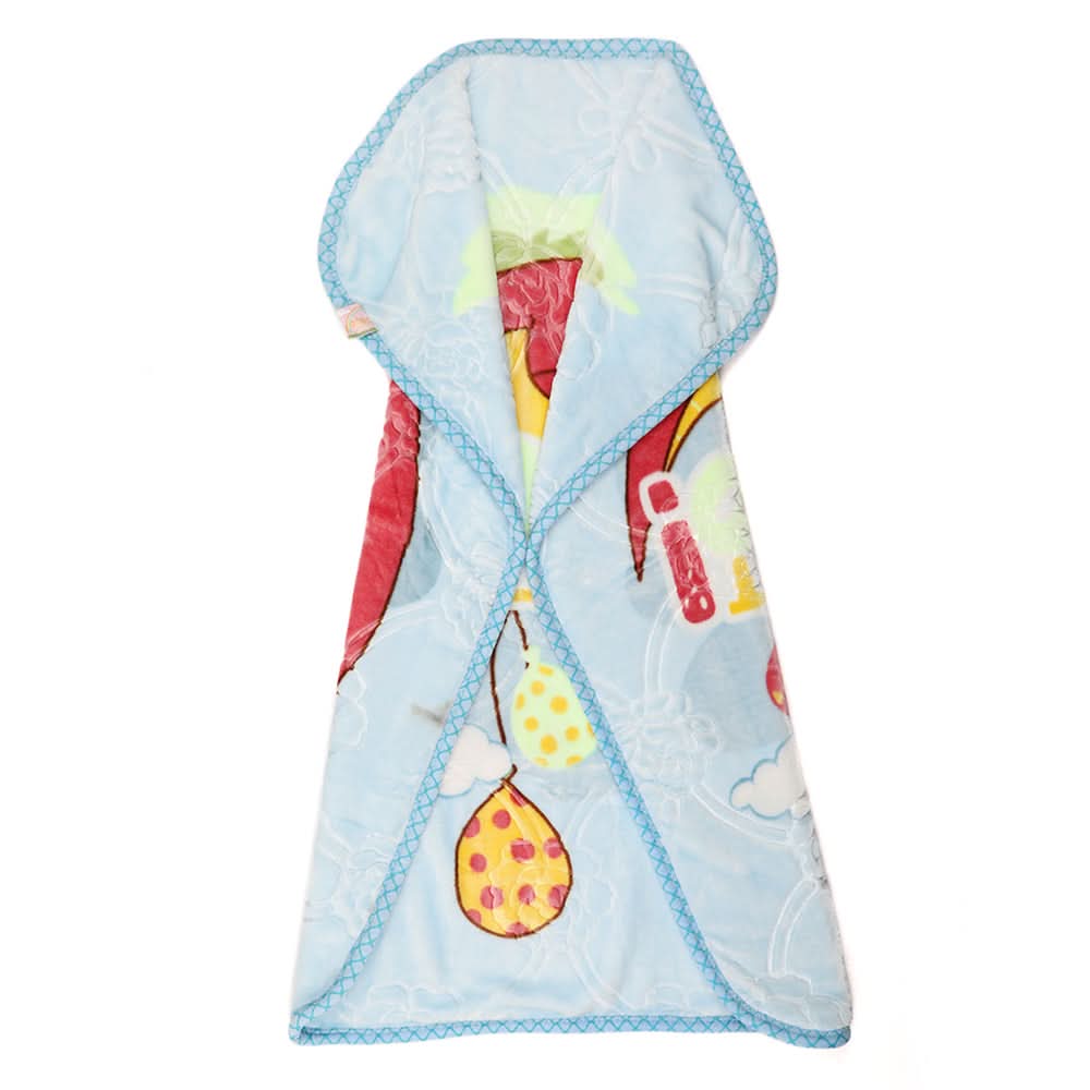 Tiny tots Embossed Baby Blanket - Light Blue, Kids Blanket, Chase Value, Chase Value