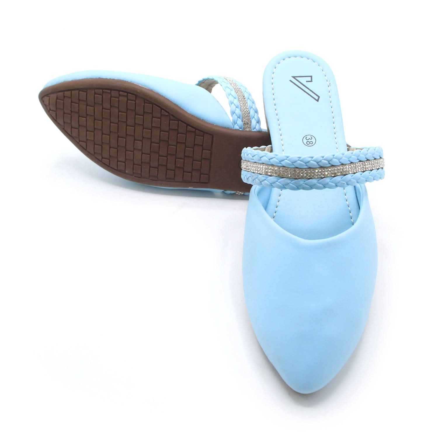 Valuable Women's Backless Pump - Cyan, Women Backless Pumps, Chase Value, Chase Value