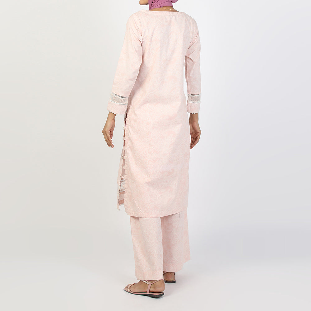 Women's 2PCS Shalwar Suit - Pink, Women Shalwar Suits, Chase Value, Chase Value